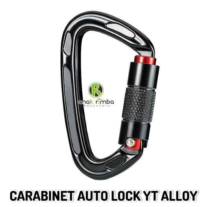 CARABINER DELTA AUTO LOCK ALLOY YT ALAT PANJAT SAFETY TaffGUARD