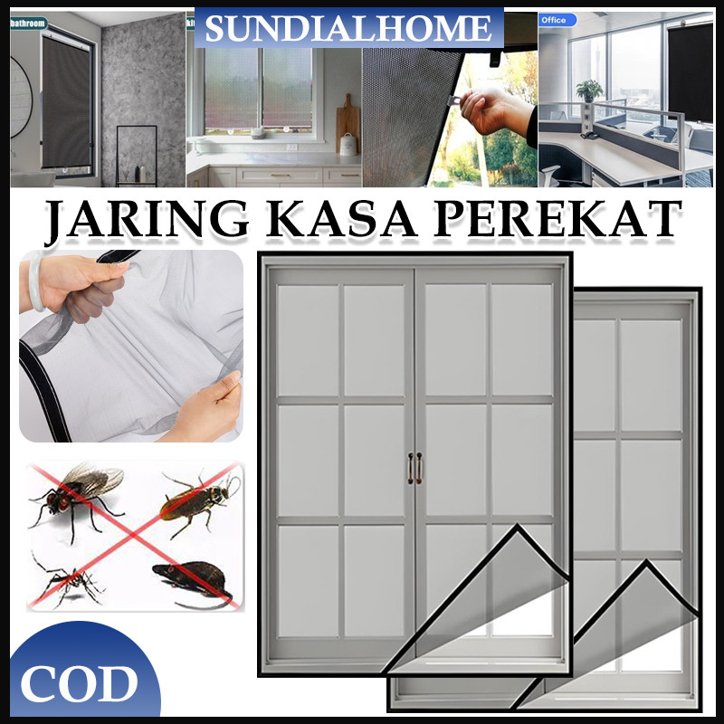 Tirai Jendela Anti Nyamuk Kasa Nyamuk/Jaring Kasa Perekat/ Jaring Kasa Anti Nyamuk Magnetic Insect S
