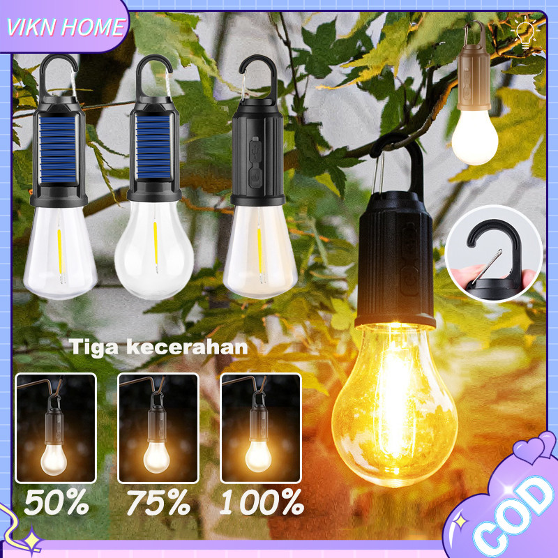 Lampu Emergency LED Emergency Camping Rechargeable Lampu Cas Lampu Tenda Lampu Camping