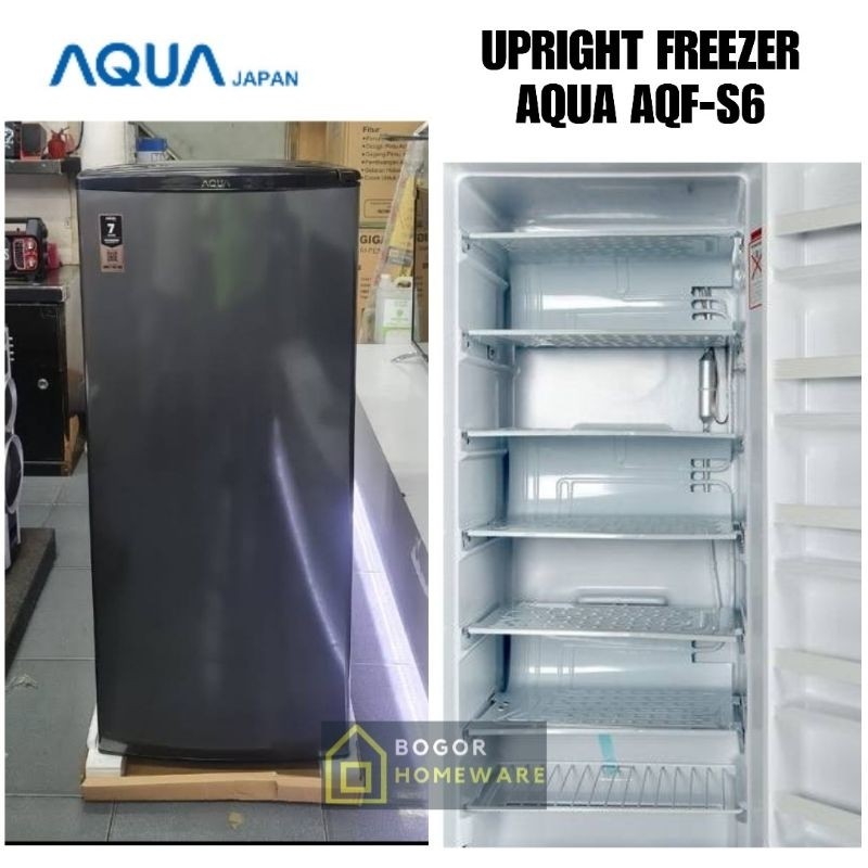 (KHUSUS BOGOR) FREEZER KULKAS AQUA 6 RAK AQF S6