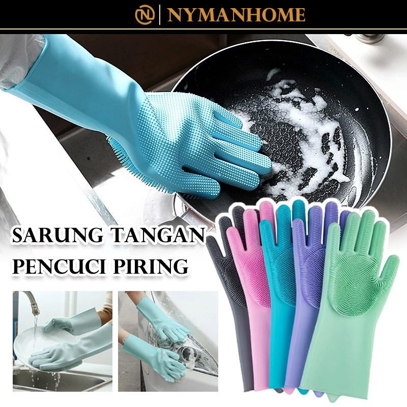 Sarung Tangan Cuci Piring Silikon / Sarung Tangan Cuci Piring/Sarung Tangan Cuci Piring Silikon Mult