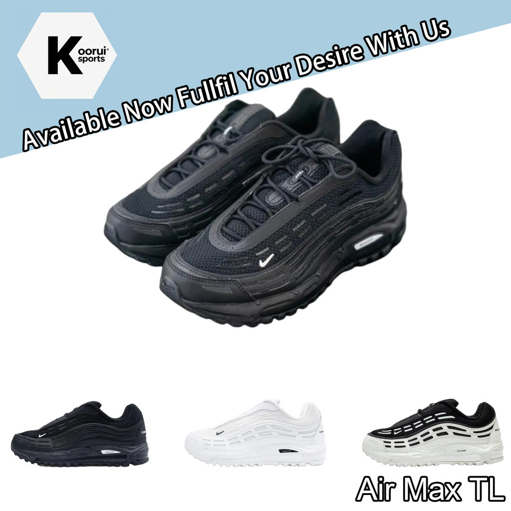 Koorui Sports Sepatu Lari CDG Homme Plus x Nike AIR MAX TL 2.5 Nyaman tahan aus sepatu lari potong r