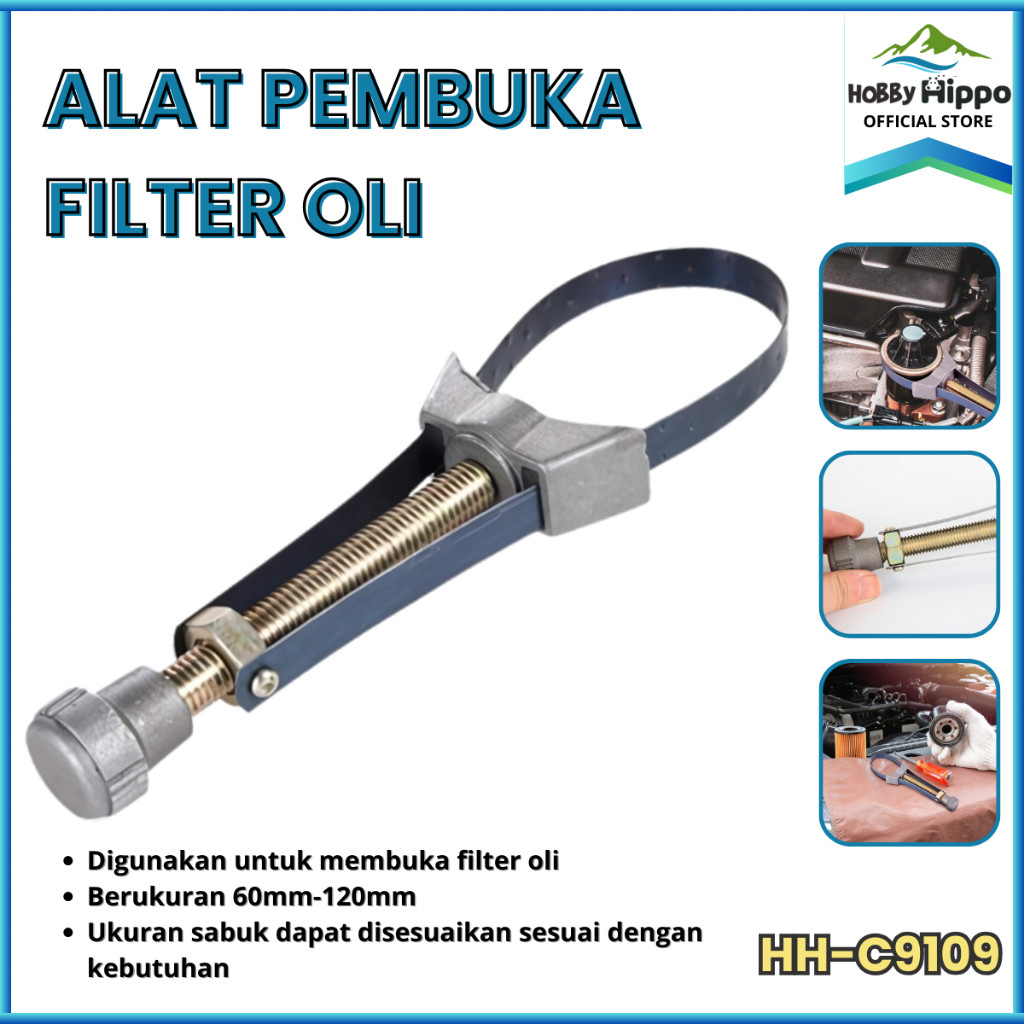 [COD] KUNCI FILTER OLI / ALAT PEMBUKA FILTER OLI MOBIL 60MM-120MM JS-C9109