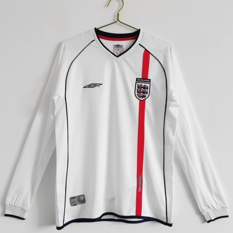 Jersey 2002 England Home A57 T shirt pria