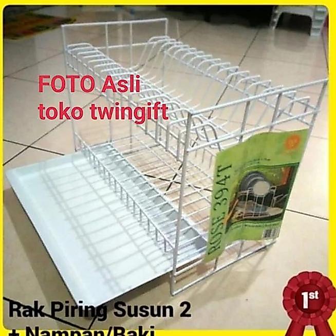 Rak Piring Besinampantatakan Susun 2 Tebal Dan Awet Rose 394 T