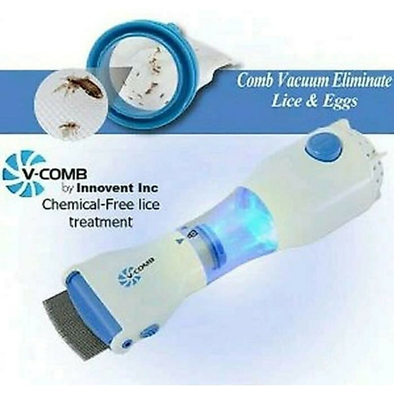 Sisir Kutu V-Comb / Sedot Kutu Elektrik / Sisir Penghilang Kutu Rambut