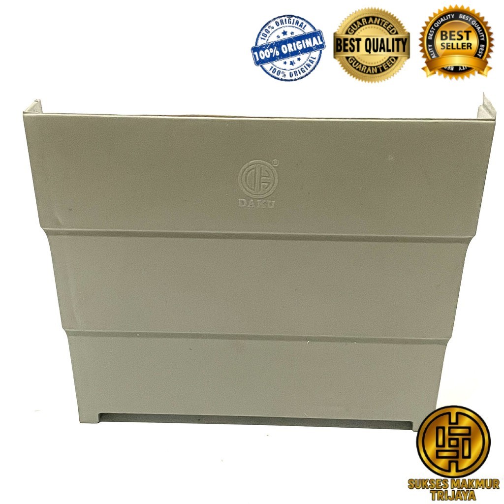 TUTUP TALANG AIR KOTAK 4 INCH PVC ABU 4" DAKU / Dop Talang Kotak 4" inch / Cap Talang Talang Air seg