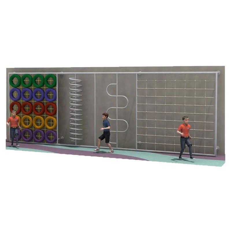 LLDPE Stair ClimbingOutdoor Kids Expand Rock Climbing Wall Set For Communities Professional Playgrou