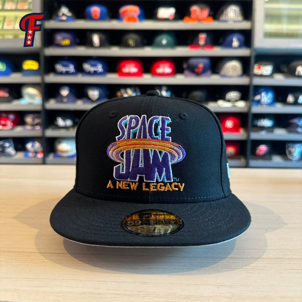 Topi New Era x Space Jam Collab 59FIFTY Black Fitted Hat Original