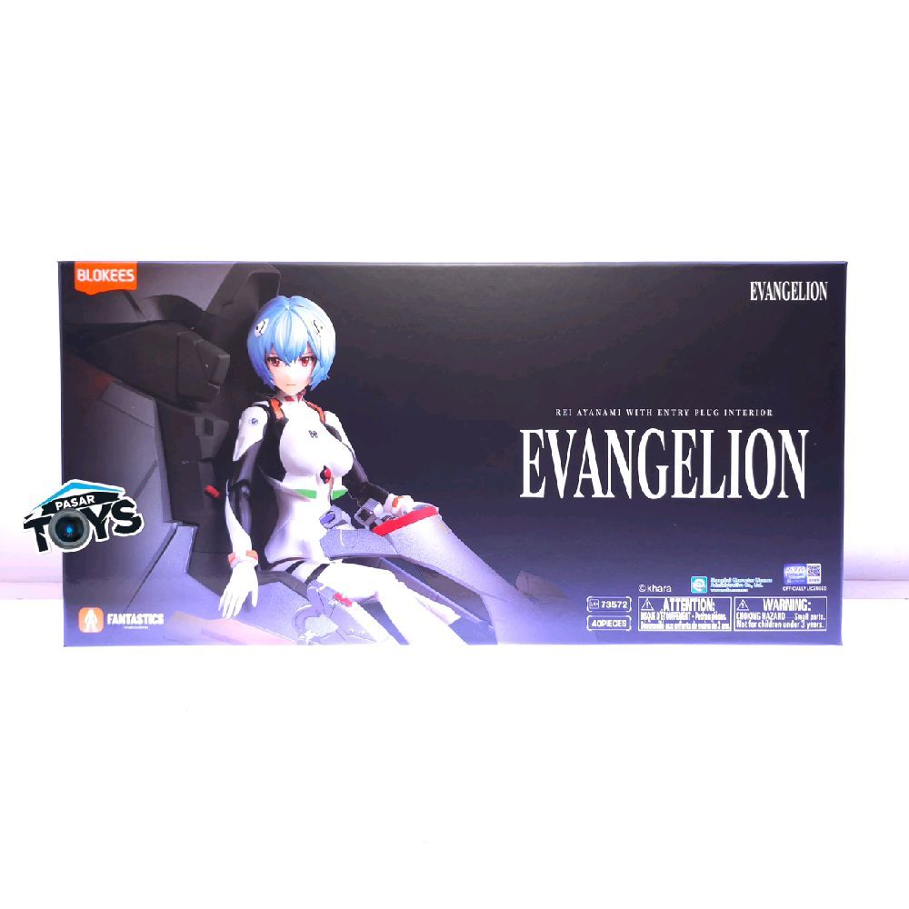 Blokees Evangelion Rei Ayanami with Entry Plug Interior Figure Fantastics Series Action Figure Model