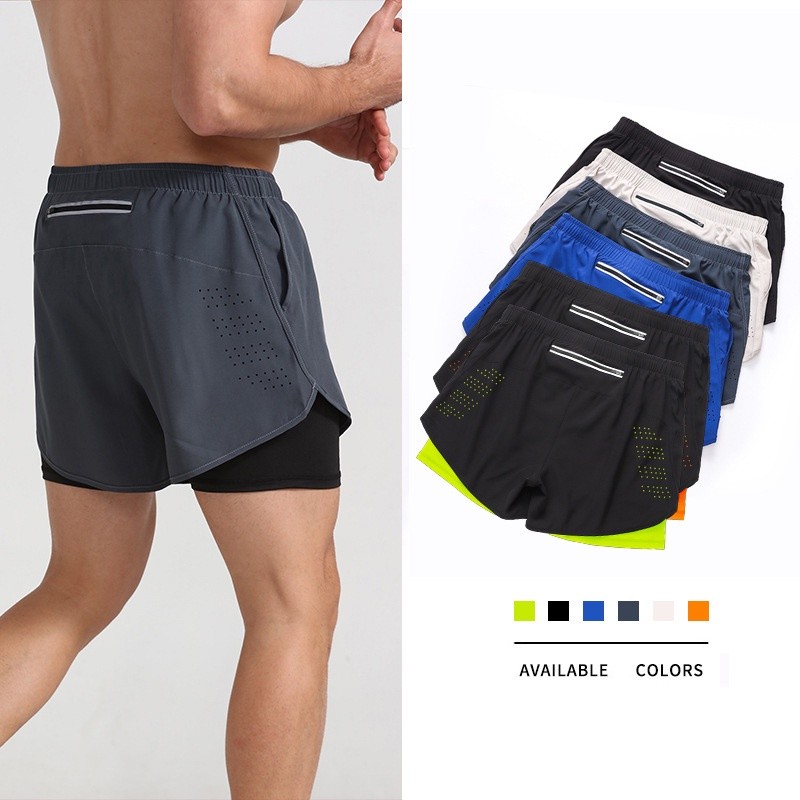 Celana Pendek Olahraga Lari Pria Gym Training Legging Sport Pria Fitness DK22