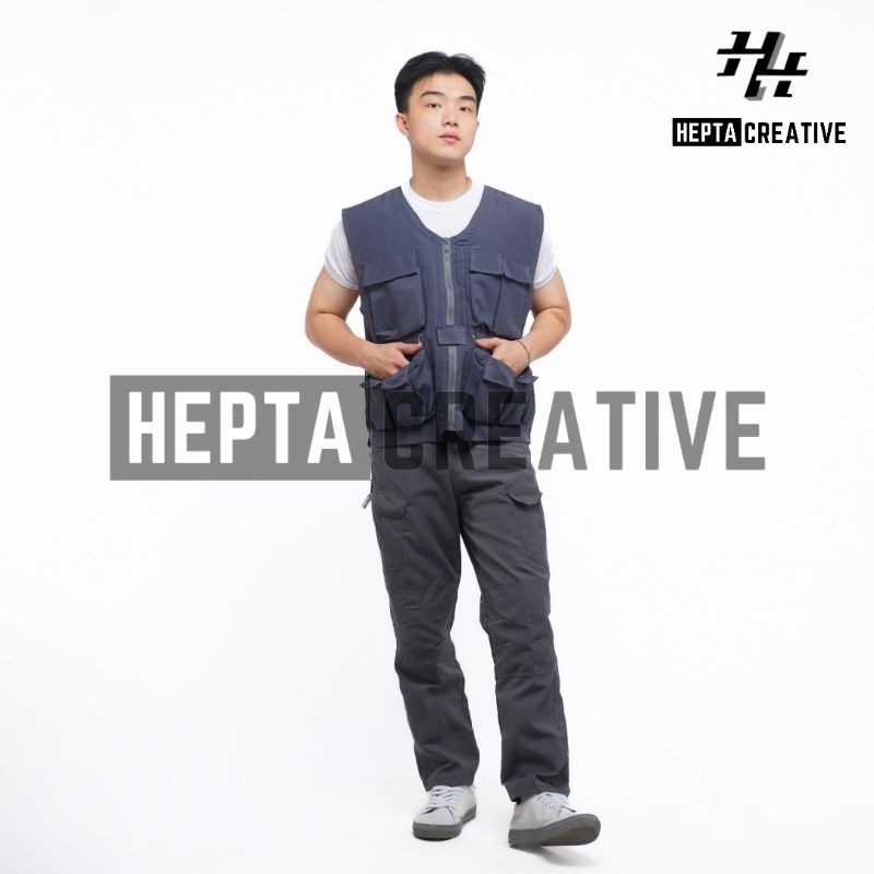 STELAN CARGO ROMPI VEST TACTICAL CELANA PANJANG TACTICAL KAOS POLOS PUTIH