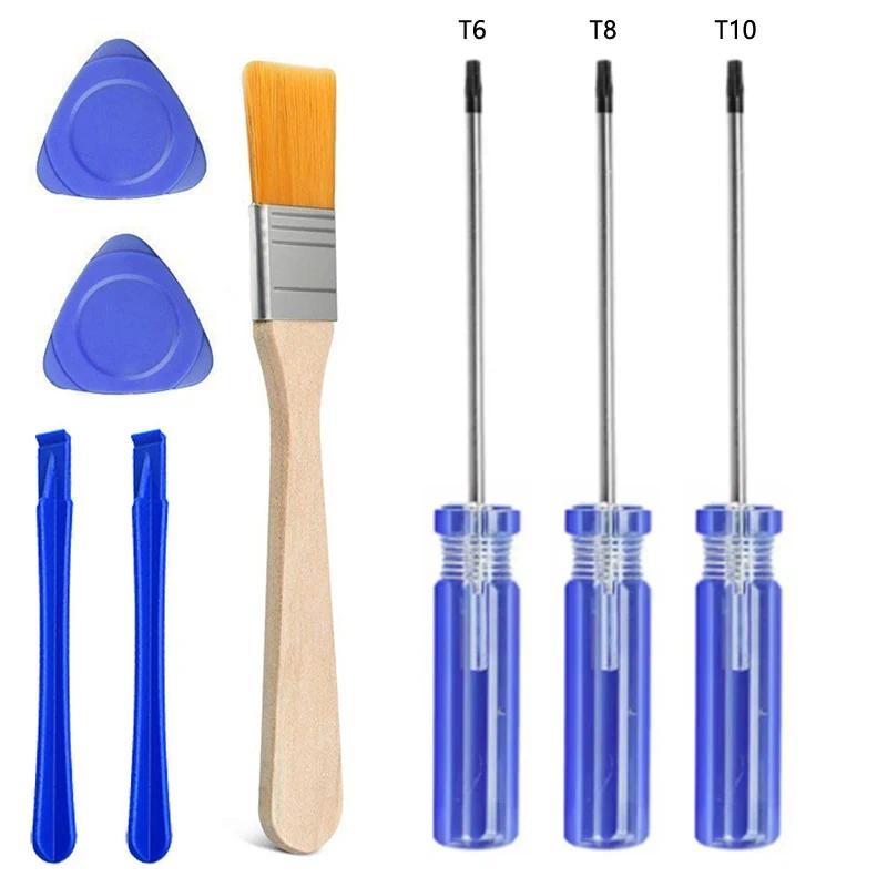 1Set Obeng Torx T6 T8 T10 untuk Xbox One 360 PS3 PS4 PS5, Obeng Keamanan Anti Rusak, Alat Pembuka un