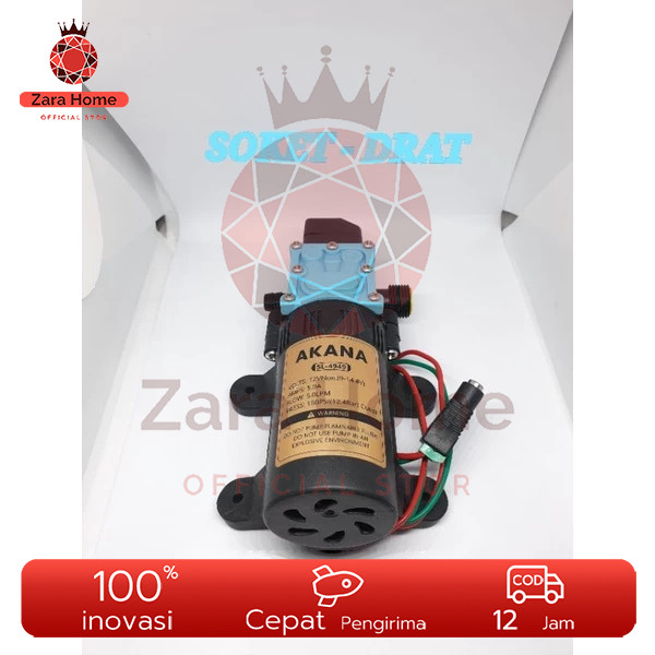 Dinamo Sprayer Dinamu Pompa Air DC 12V Tekanan Tinggi Sprayer Gun Steam Mini Doorsmeer Hiu Sinleader