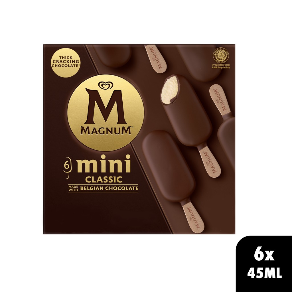 Magnum Mini Classic Ice Cream 6x 45 ml