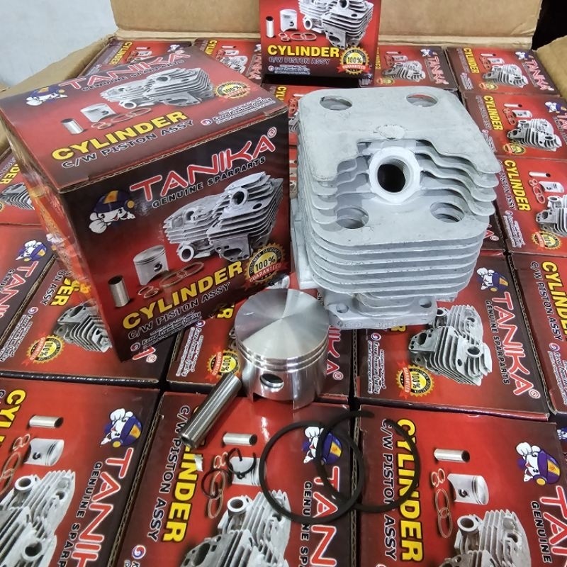 TANIKA ER 328 Cylinder block assy Blok komplit boring mesin potong rumput merek tanika 318 338 Model