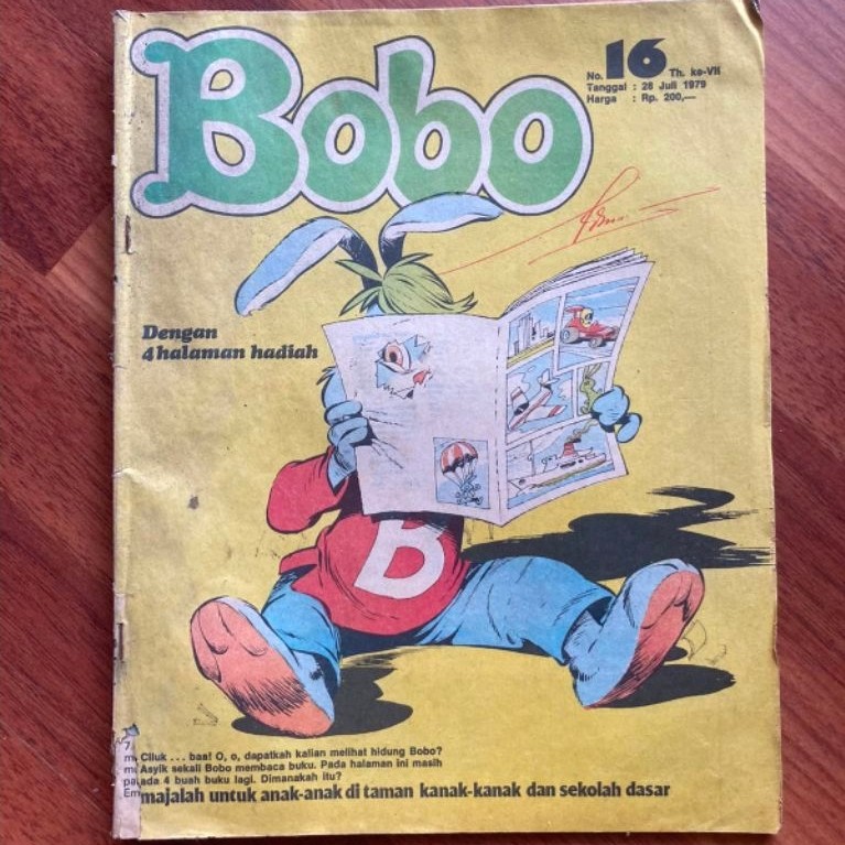 Majalah Bobo nomor 16 th VII - tgl 28 Juli 1979
