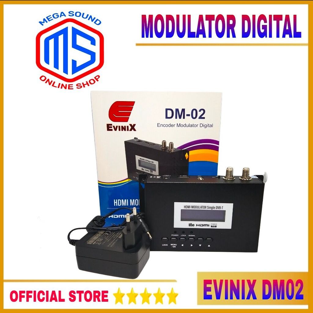 Modulator Digital Evinix DM02 RF DIGITAL DVBT2