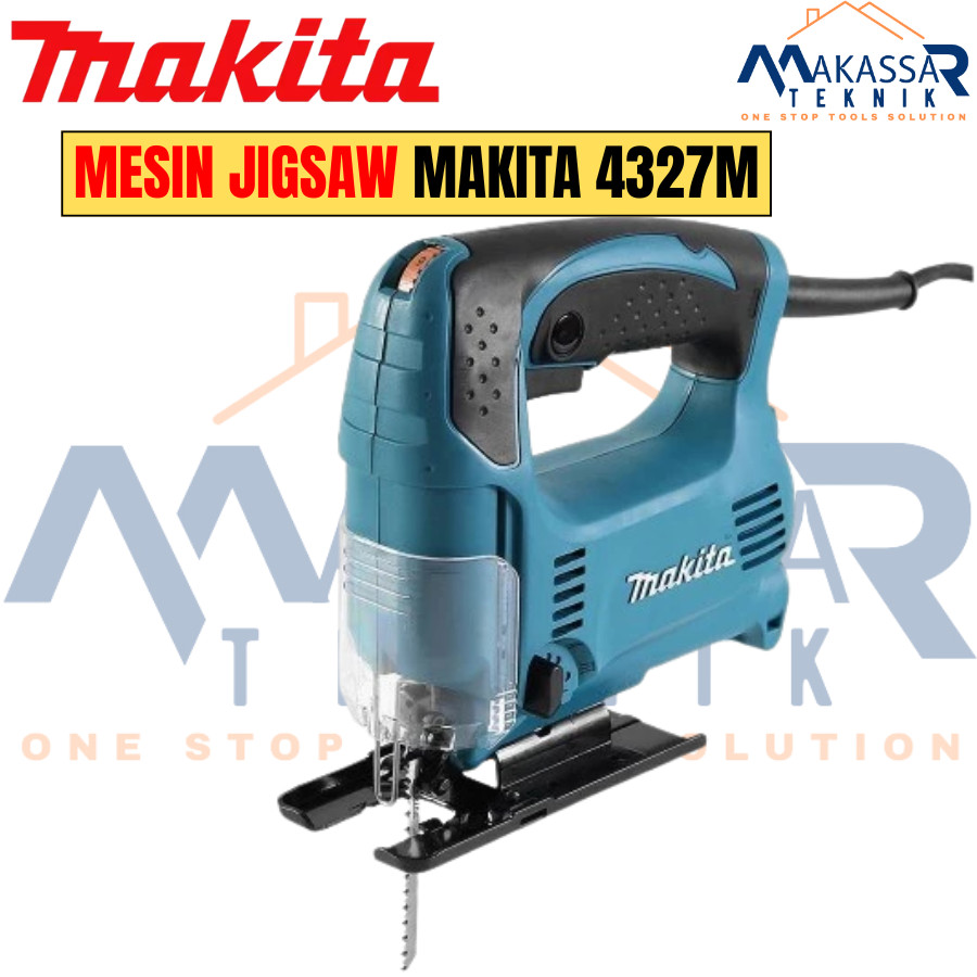 Makita Gergaji Jigsaw Listrik Portable Mesin Potong Kayu Triplek  Besi Ringan Presisi Ergonomis