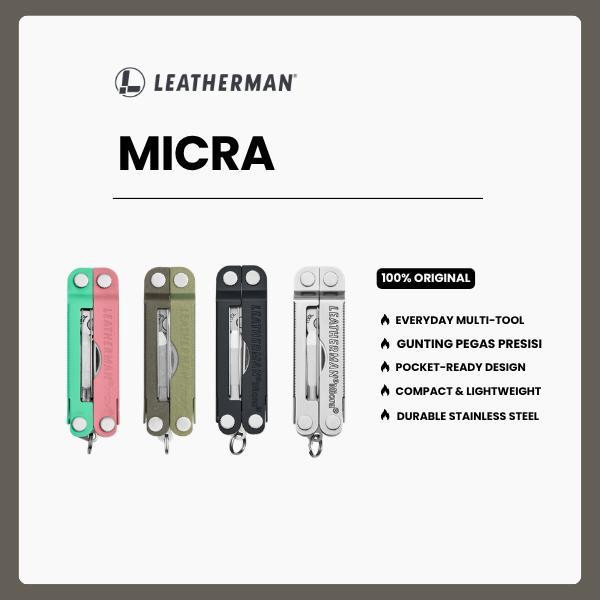 Leatherman MICRA - Perkakas Multifungsi Stainless Steel