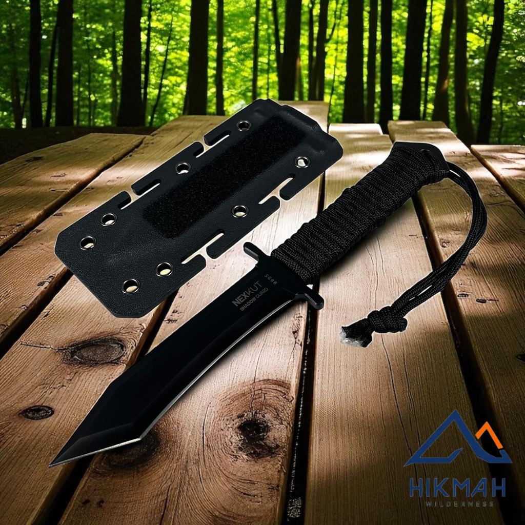 Pisau Survival EDC Tactical Combat Dagger with Kydex Holster SG00 Pisau Taktis Sarung Kydex