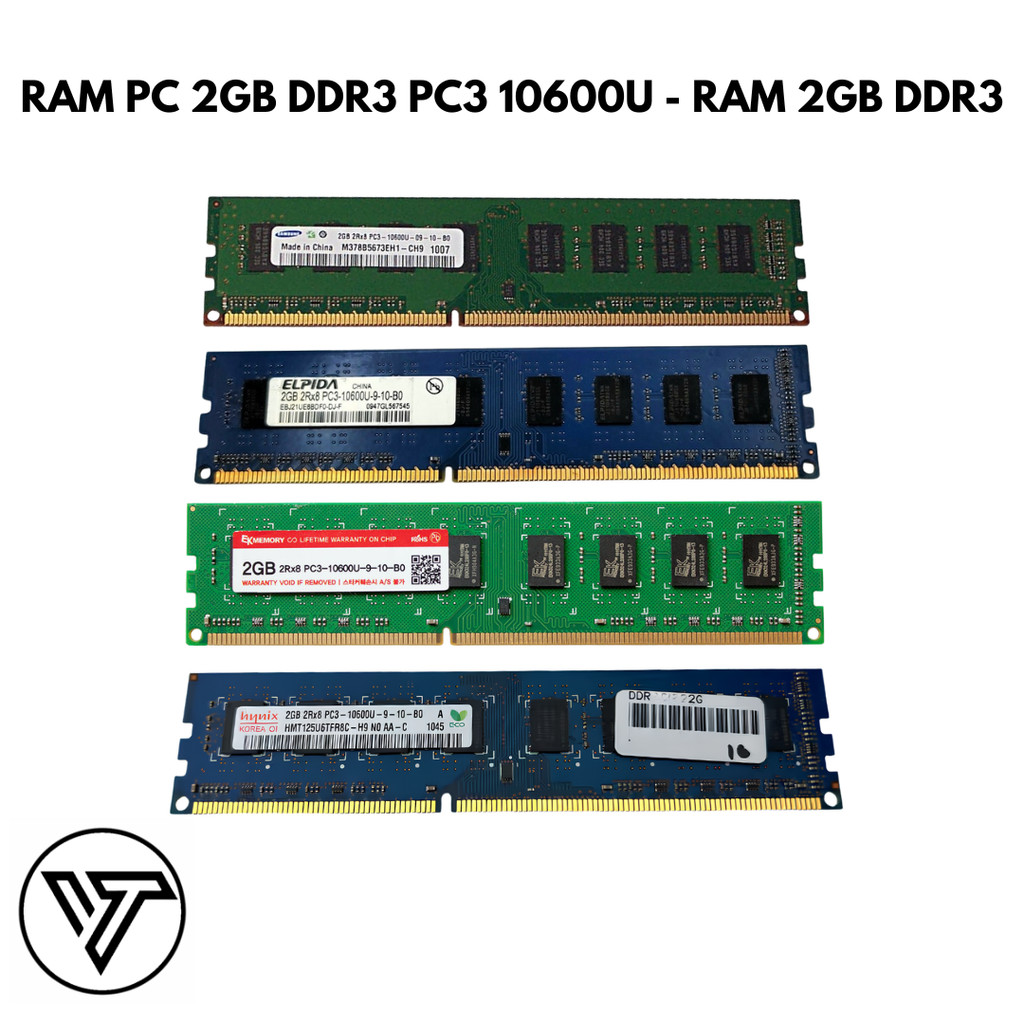 RAM PC 2GB DDR3 PC3 10600U - RAM 2GB DDR3