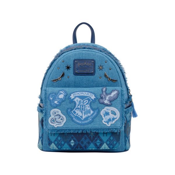 Loungefly Harry Potter Hogwarts Denim Mini Backpack
