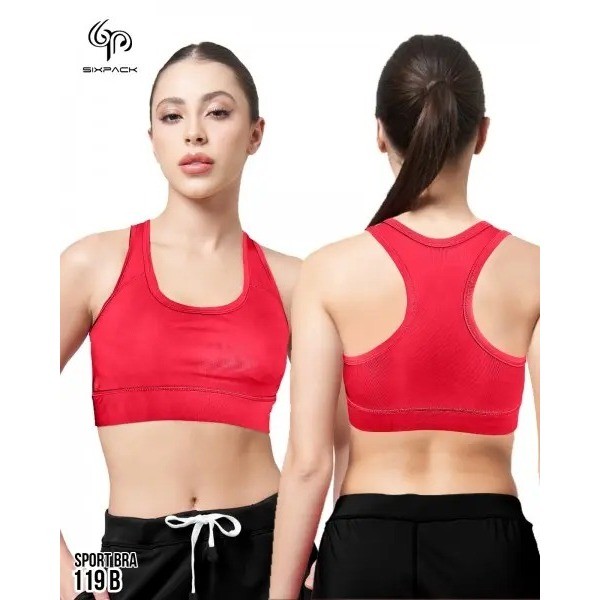 HURMSHOP  Sport Bra Wanita Olahraga Gym Model Basic By Sixpack B