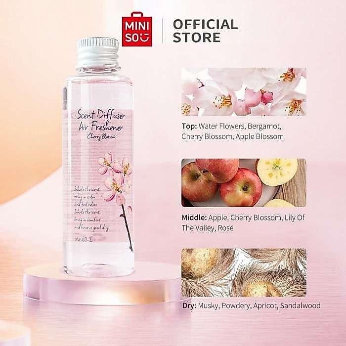 ONLINE MINISO Refill Diffuser Miniso Isi Ulang Pengharum Ruangan Cairan Isi Ulang Diffuser