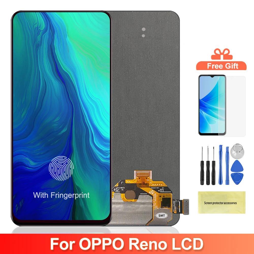 OLED Screen for Oppo Reno PCAM00 PCAT00 CPH1917 Lcd splay + Touch Screen gitizer Assembly with Frame