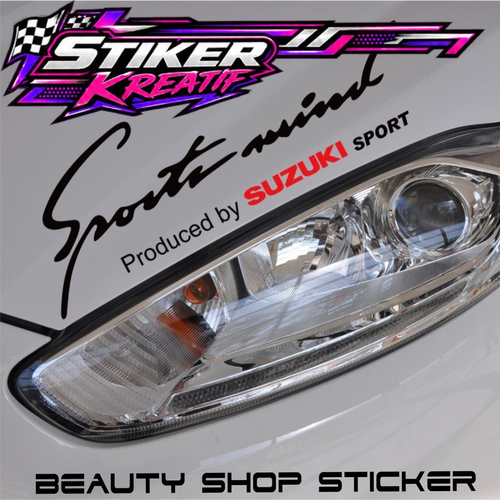 STIKER STICKER SPORTMIND SUZUKI ERTIGA BALENO SPORT IGNIS WAGON R X OVER JIMNY KAP