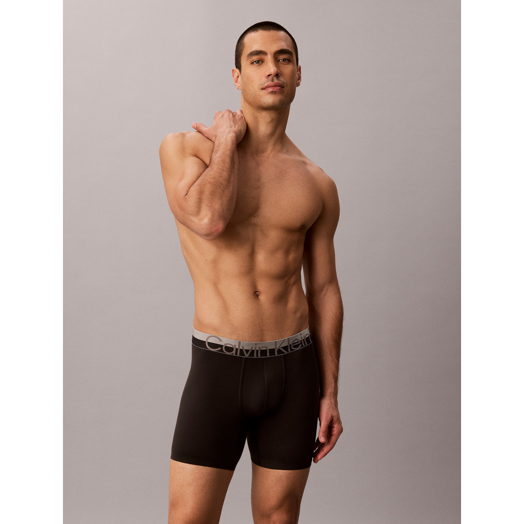 Calvin Klein Underwear - Brushed Microfiber Stretch Metallic Boxer Brief
