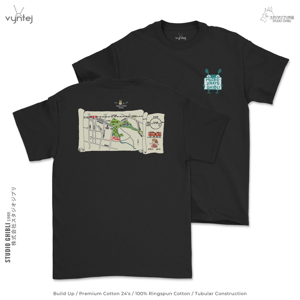 KAOS THE GHIBLI MUSEUM - STUDIO GHIBLI | 005 | MOVIE ANIME T SHIRT | BAJU ANIME