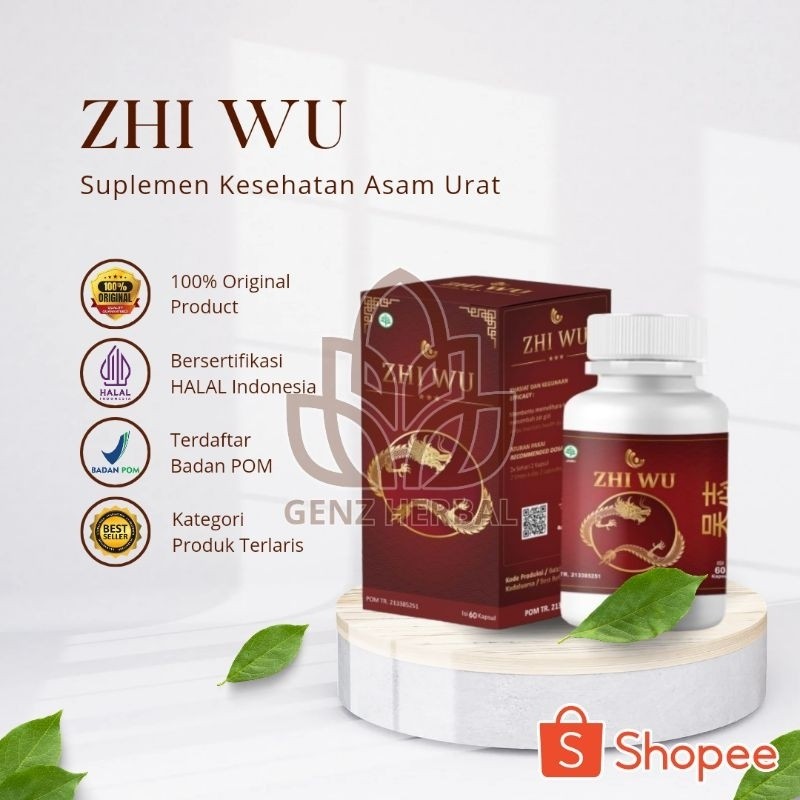 ZHI WU Suplemen Kesehatan Bantu Atasi Asam Urat Zhi Wu Asli Original
