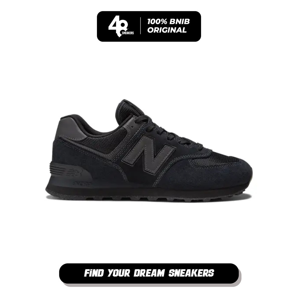 Sepatu Sneakers Pria 574 Core Black (ML574EVE)