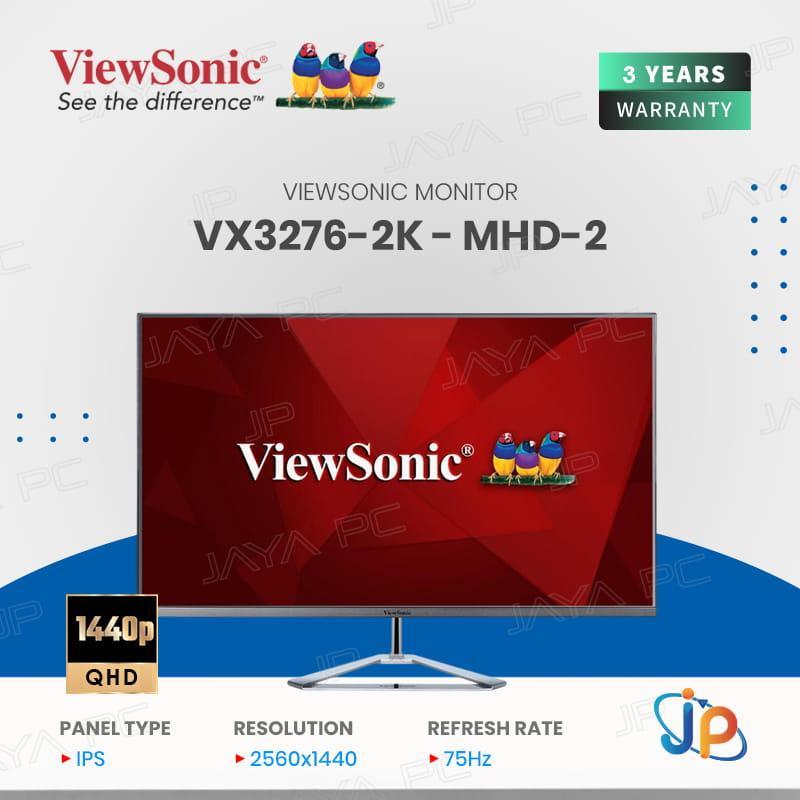 Monitor Viewsonic LED IPS VX3276-2K-MHD-2 - 2K QHD 32" Inch