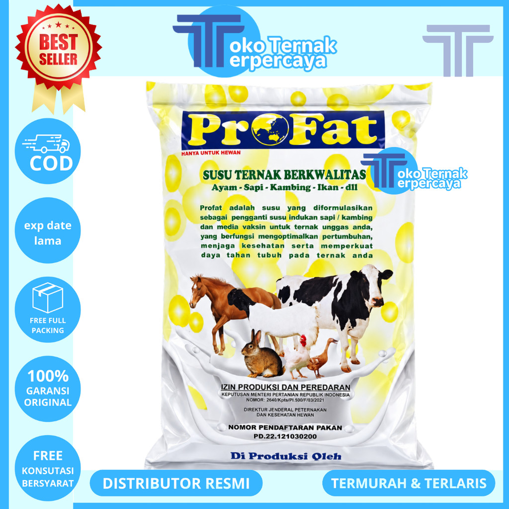 SUSU PROFAT 1KG - Susu Profat kambing - Susu Hewan Ternak untuk Sapi Kambing Ikan Ayam