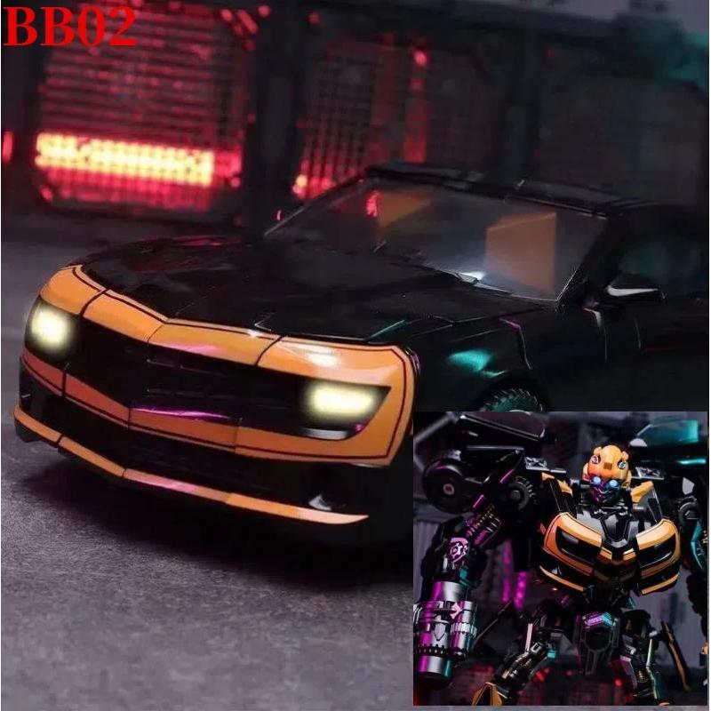 In Stock Transformation Toy BB02 Black Bee Bumblebee Warrior Bee Enlarged Version Alloy Chevrolet Sp