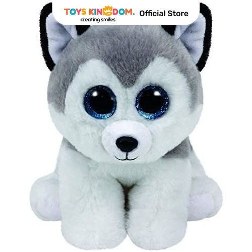 Toys Kingdom TY Boneka Hewan Beanie Babies Buff Husky R Toys Kids Toy Boneka Karakter Doll Mainan Ko