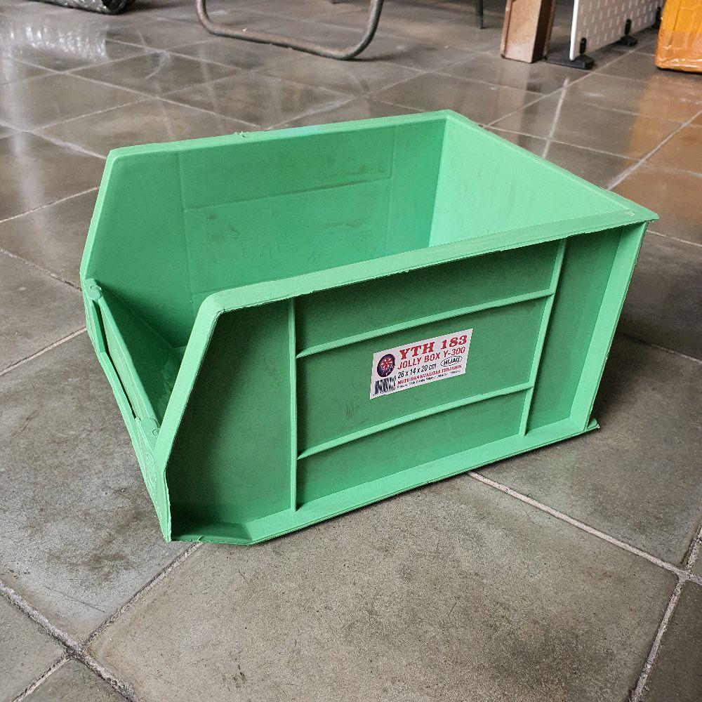 kotak organizer jolly box yth 183 hijau GUMPIL bekas second preloved wadah baut tempat aksesoris rak