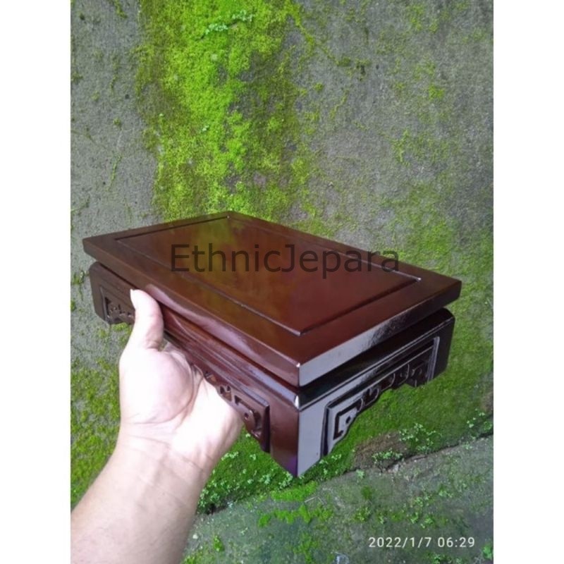 meja bonsai/tatakan pot bonsai/tempat patung
