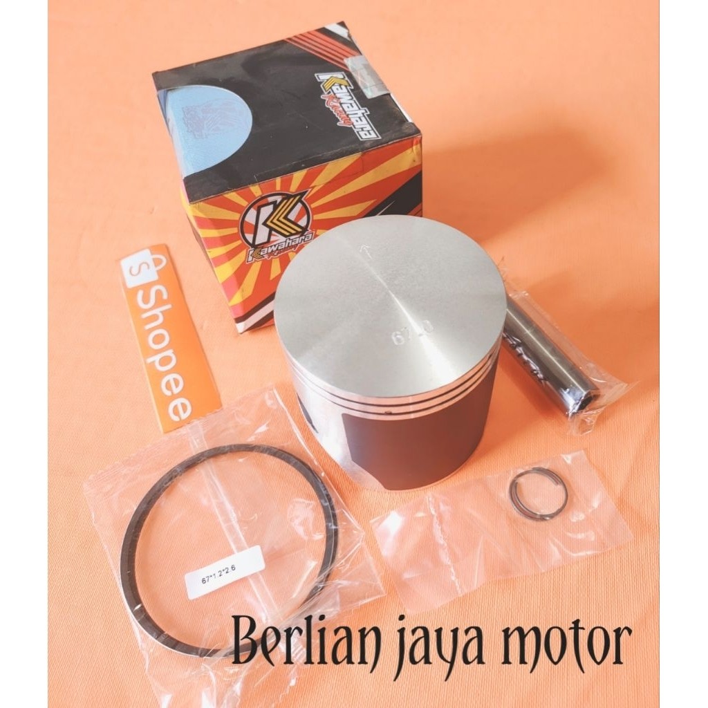 seher/piston kit teflon kawahara uk 67 dan 68 pin 15 ninja buat motor 150 2tak/ninja R/RR/ninja 2 ta
