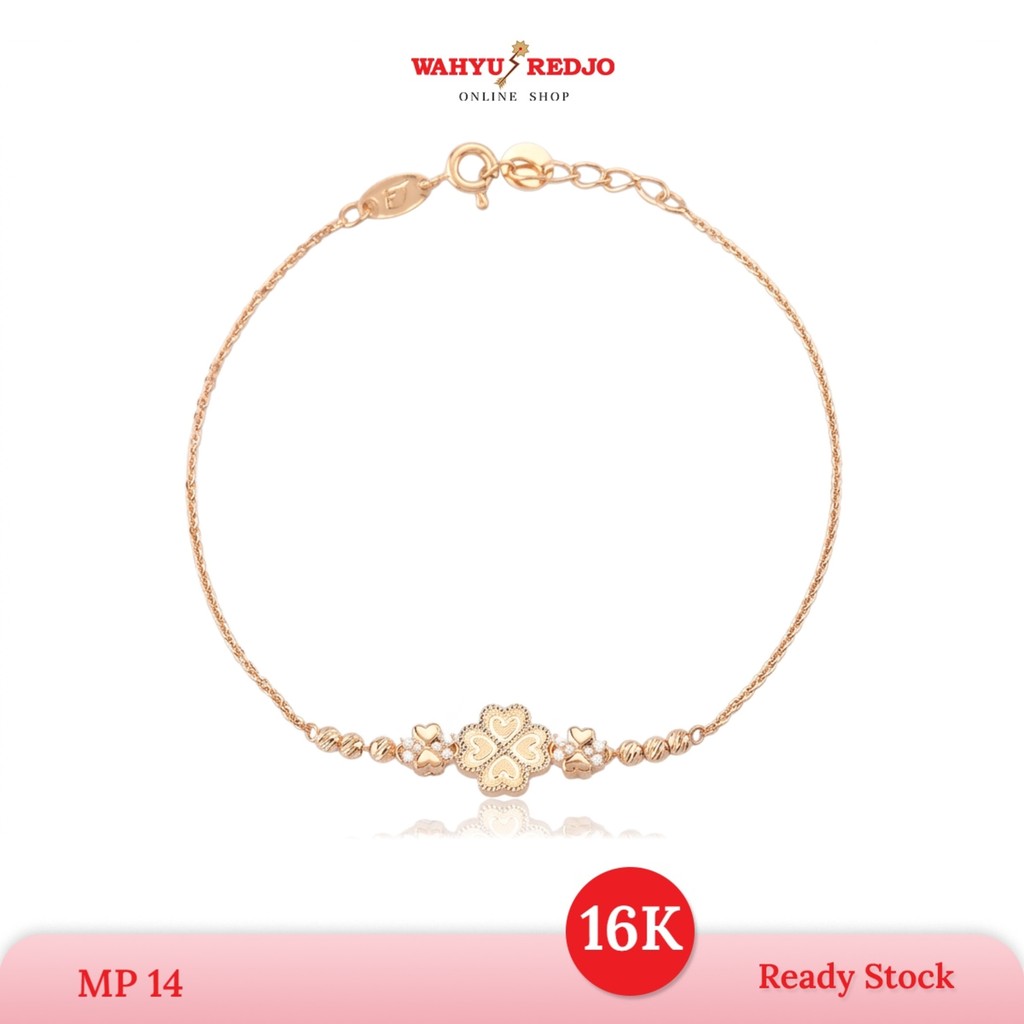 WAHYU REDJO - GELANG EMAS 16K LOTUS MODEL BUNGA BOBA TIMELESS & DAILYWEAR (PMR)