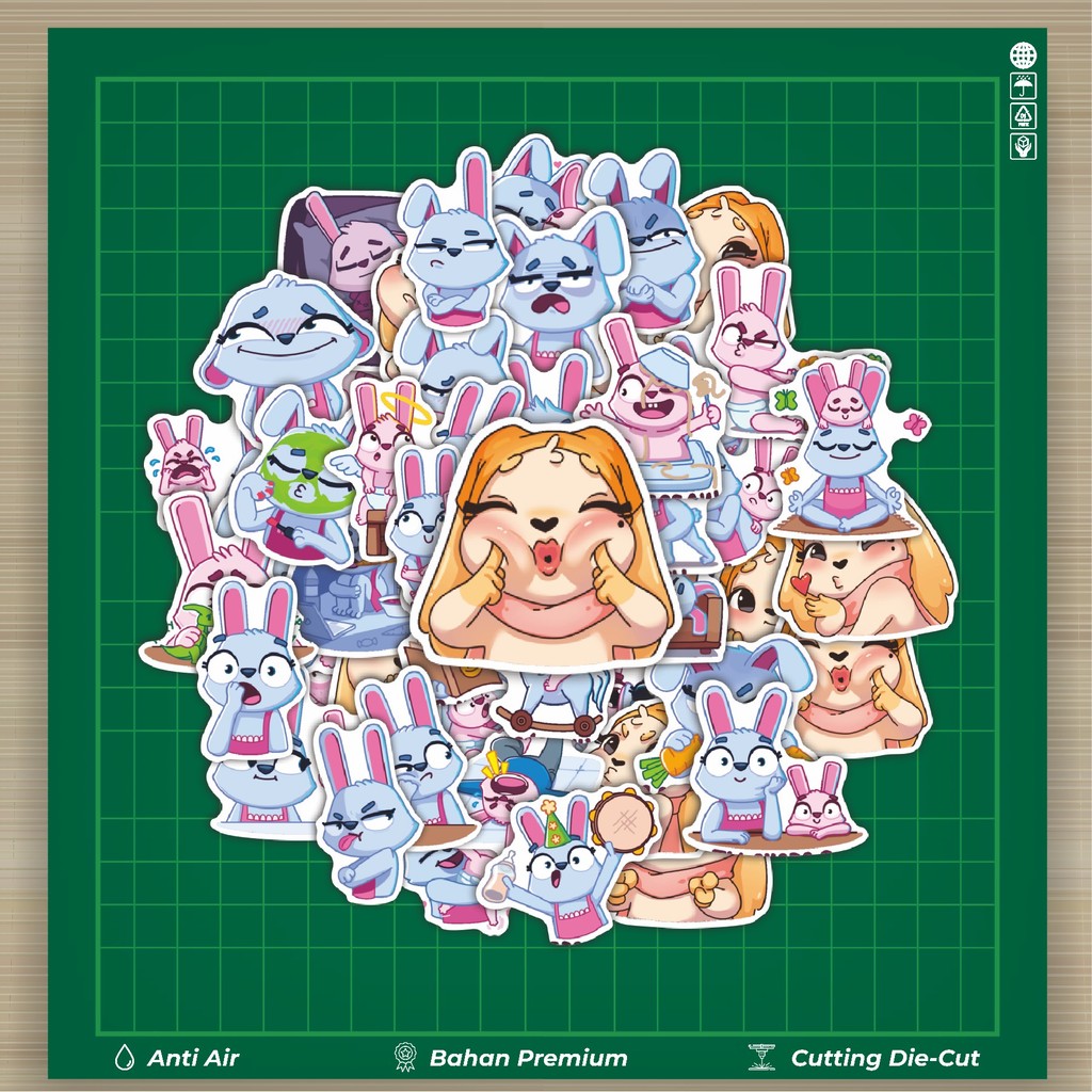 

HOT 50 PCS STIKER Stiker Mama Bunny Stiker Fashion Cars Decal Dingin Kartu Album Custom Vinyl Anti Air- Sticker Aesthetic Buku Journal Koper Casing HP Tablet Laptop Helm Motor Botol Minum