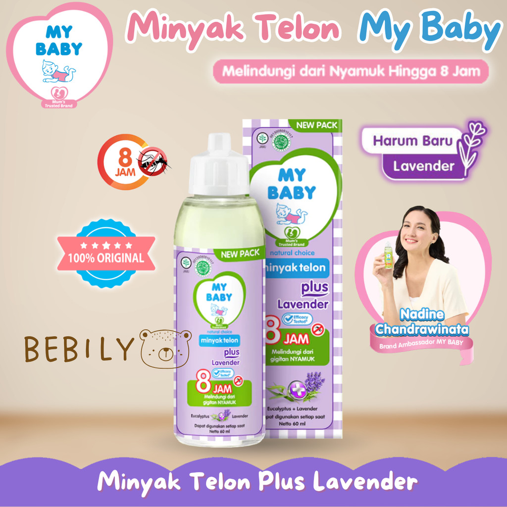 MY BABY Minyak Telon Plus Lavender 30ml Minyak Telon Lavender My Baby My Baby Telon Eucalyptus 90ml
