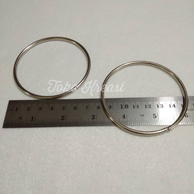 (Per Pcs) Ring bulat - Ring O - Ring tangan - ring besar - Ring handle tas +- 70mm