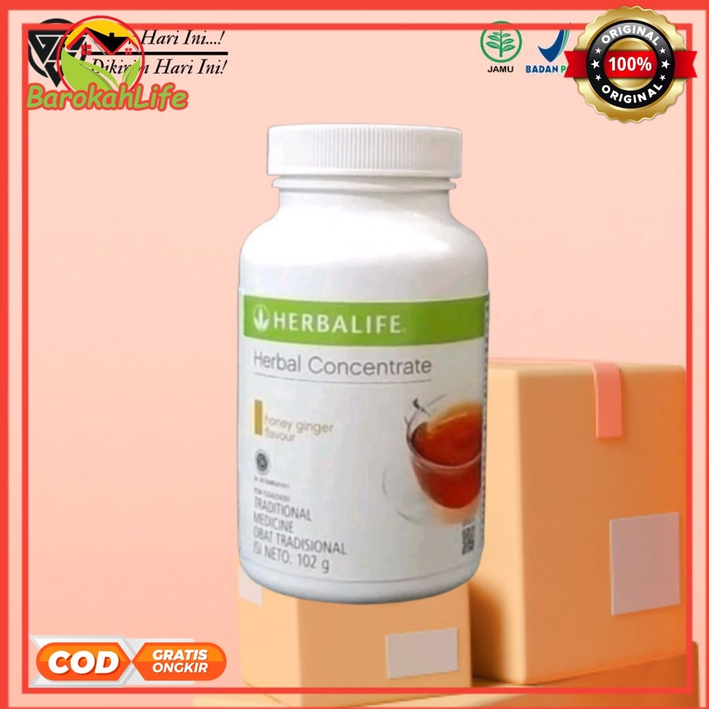 Herbalife Herbal Concentrate Honey Ginger Flavour - Minuman Teh Menjaga Energi, Menigkatkan Metaboli