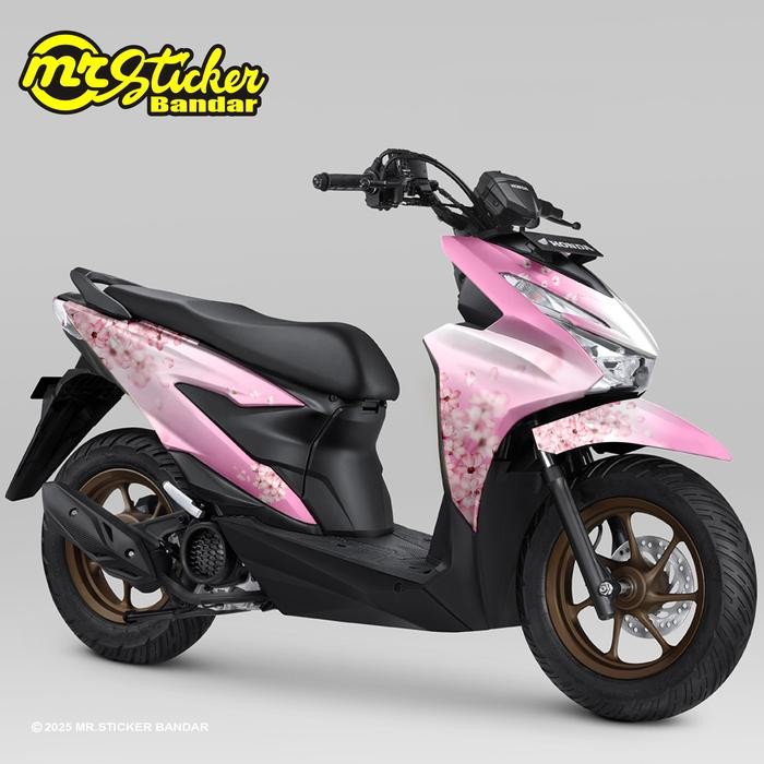 Decal Beat 2024 2025 Street Deluxe Fi Esp Full Body Sticker Variasi Sakura Flower - pink, Street 202