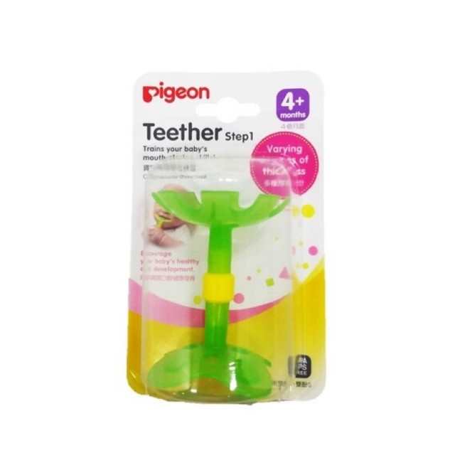 PIGEON TEETHER STEP 1 / Teether Bayi - Gigitan Bayi - Kemasan Baru - SNI - BPA FREE - BPS FREE