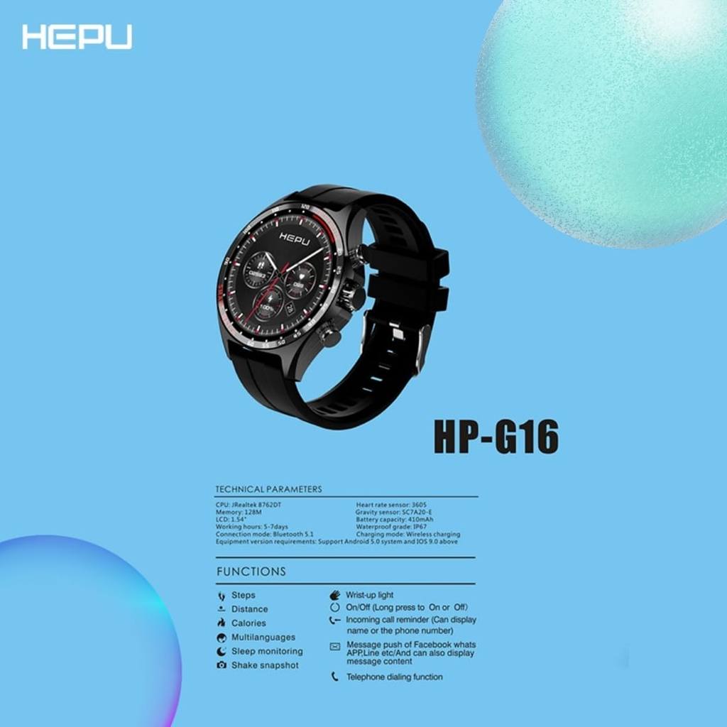 Smartwatch Ultimate HEPU  HP-G16 IP67 waterproof